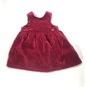 GAP BABY GIRL VELVET VINTAGE DRESS SIZE 3/6M